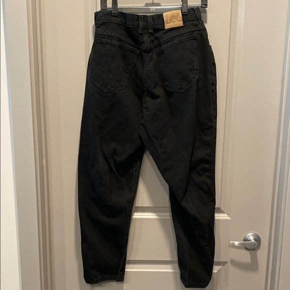 Lee Black Straight Leg Jeans Size 14P 100% Cotton - Picture 4 of 5